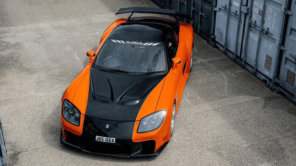 Veilside gövde kitiyle genişletilmiş Mazda RX-7, Bonhams müzayedesinde