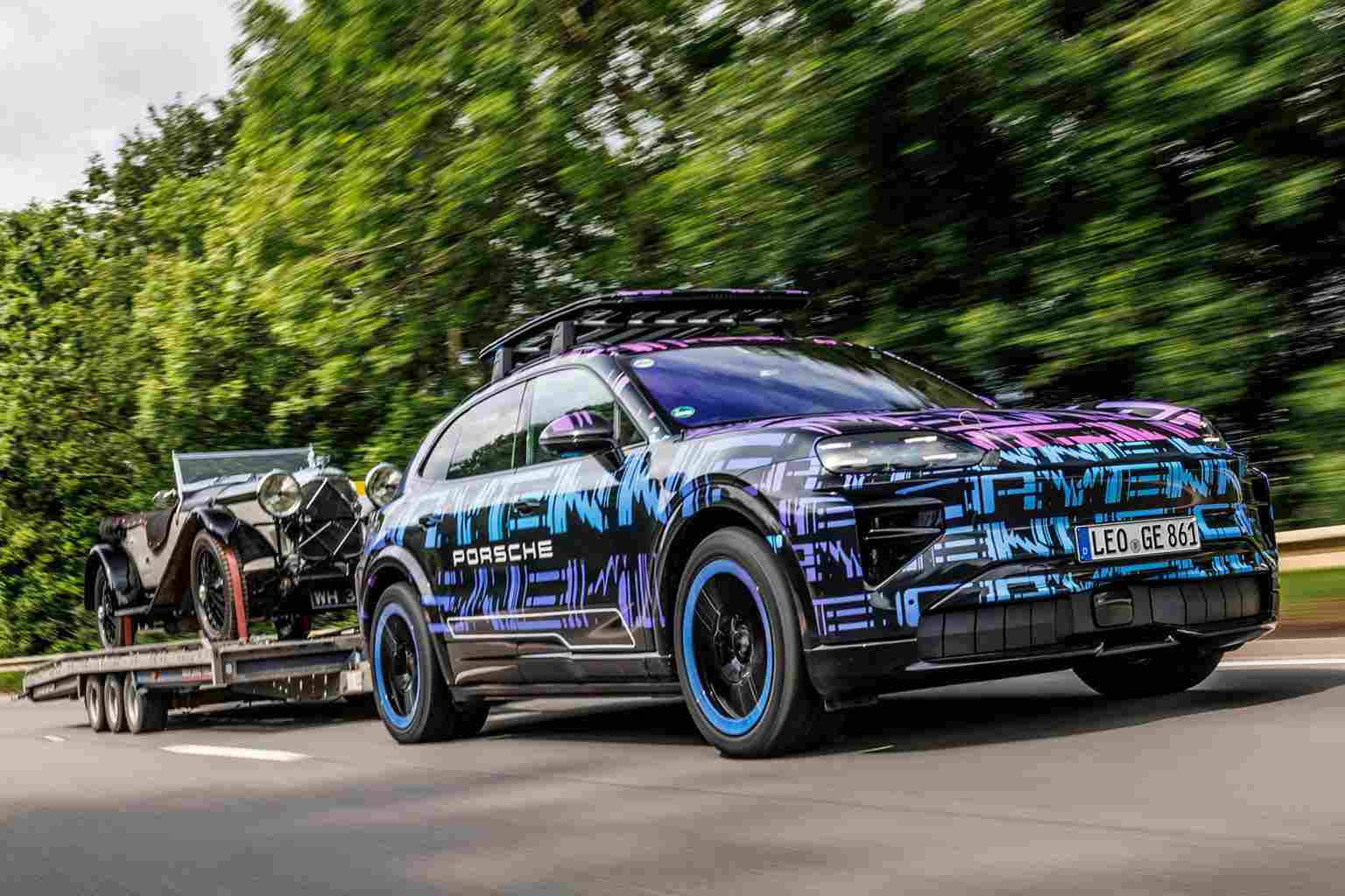 Porsche Cayenne EV sahte motor sesi prototip