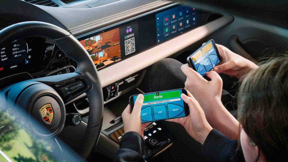 Porsche Macan EV AirConsole oyun sistemi