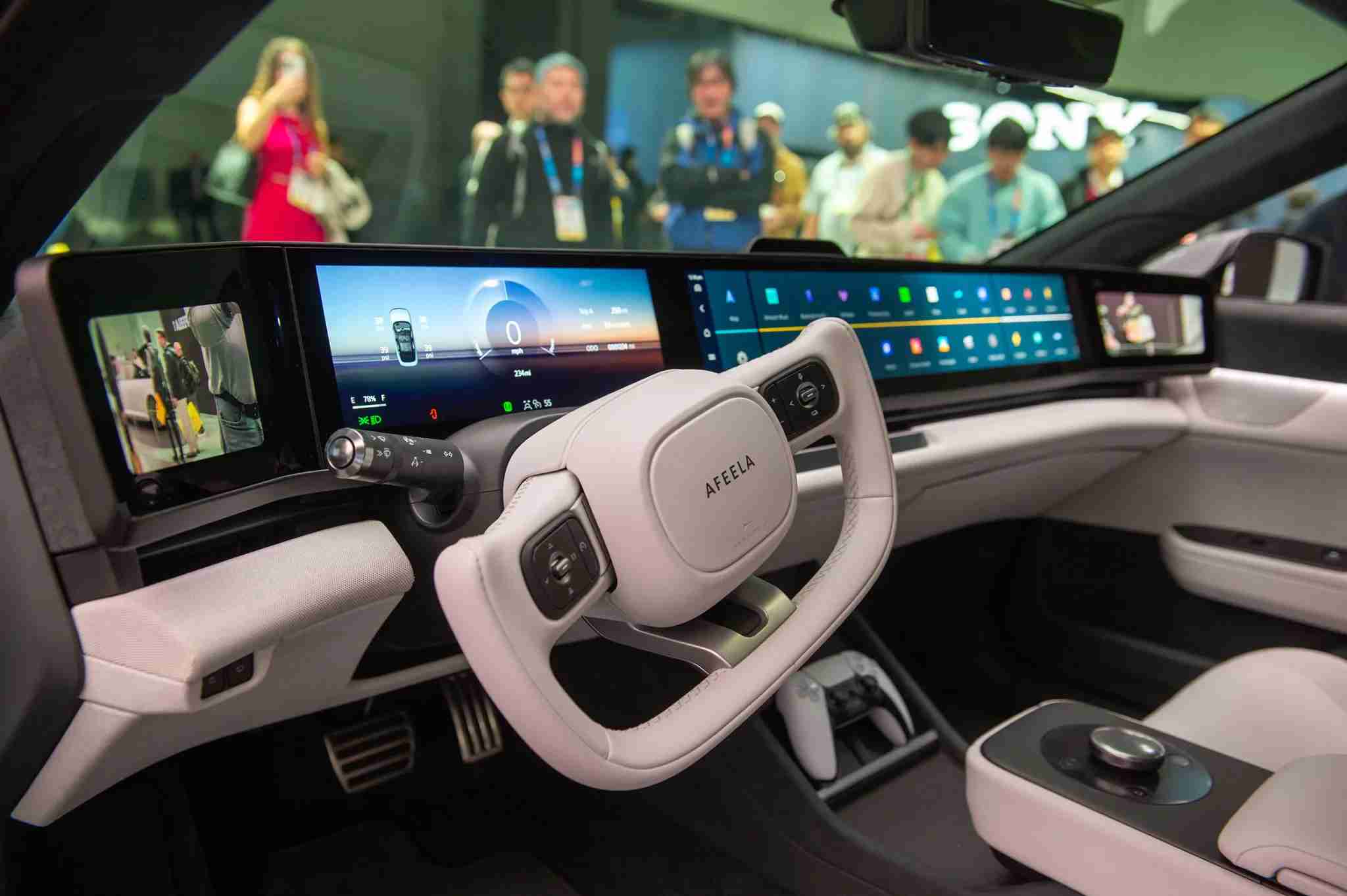 Sony Honda Mobility Afeela araç içi görsel