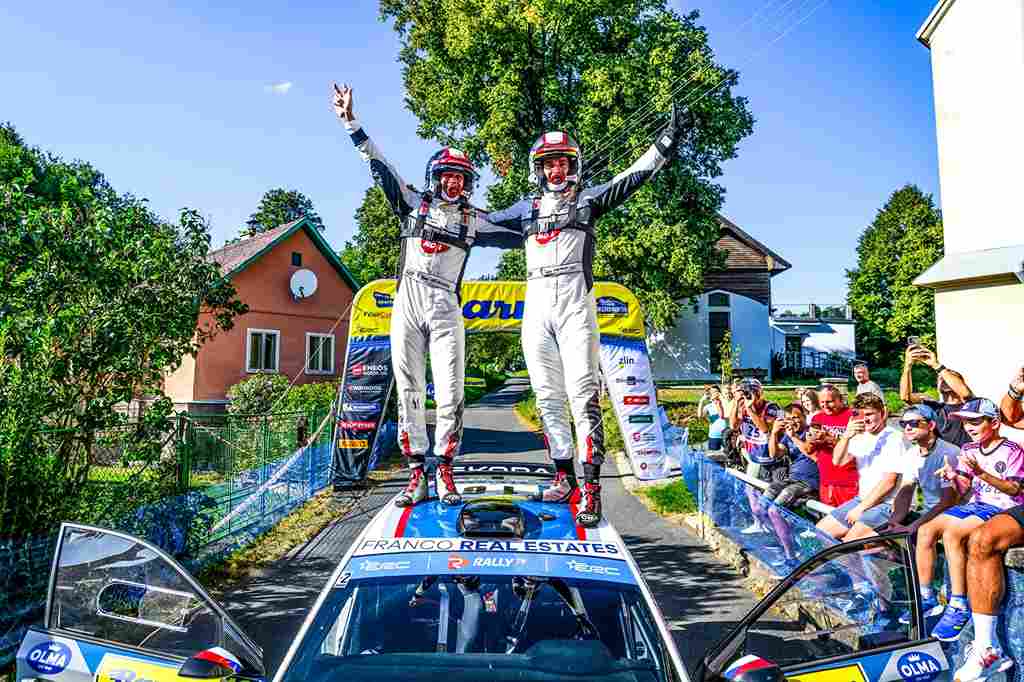ERC Barum Czech Rally Zlín 2025 podyumunda Jan Kopecký’nin 12. zaferi