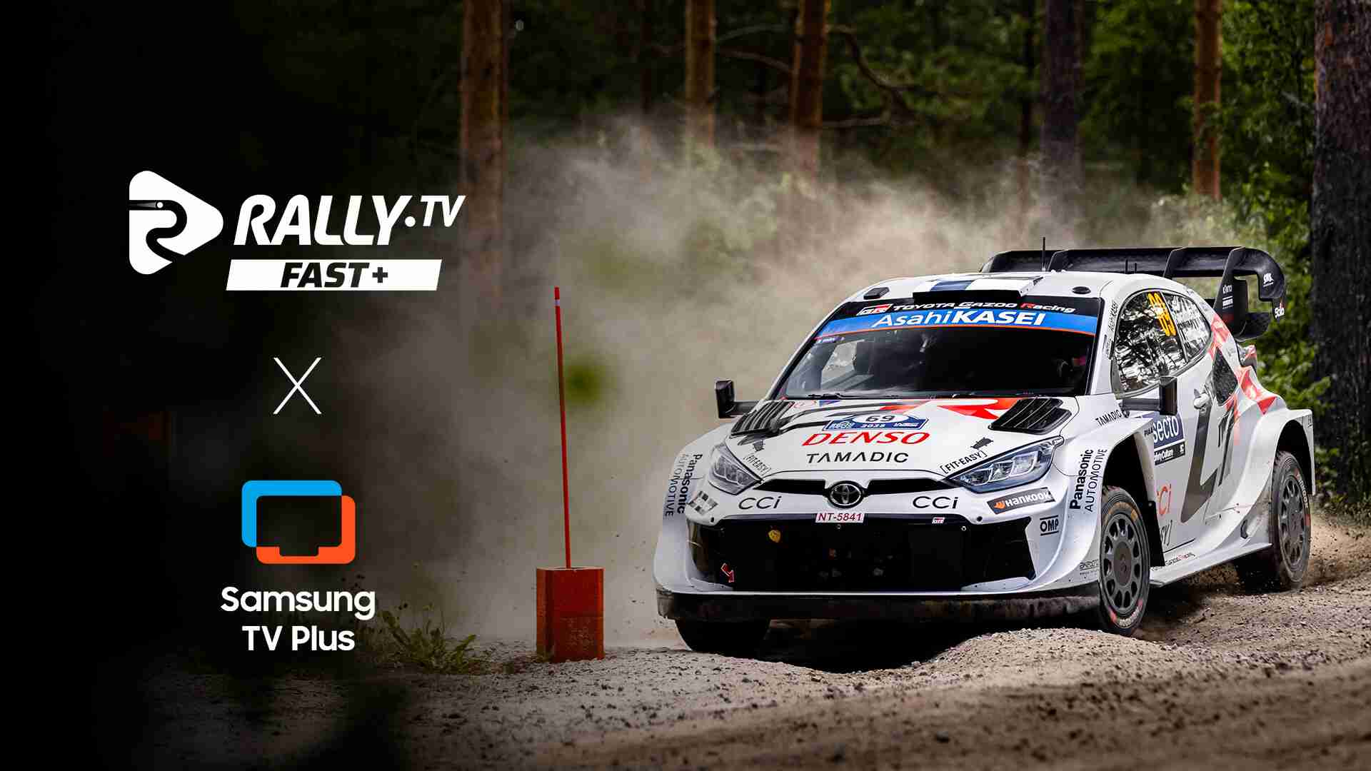Rally.TV FAST+ Samsung TV Plus logosu