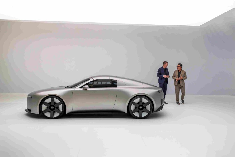 Audi Concept C yan profil – elektrikli roadster tasarımı