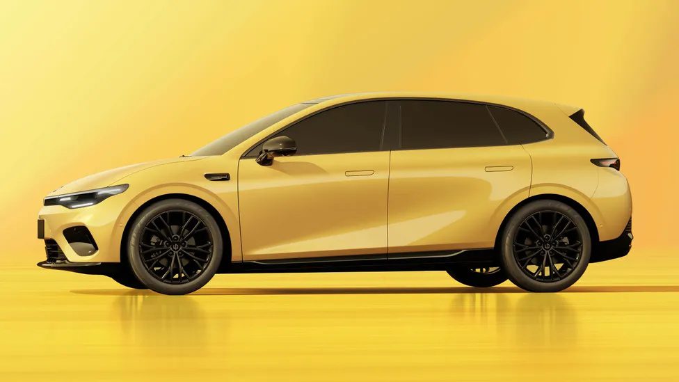 Leapmotor B05 elektrikli hatchback sarı gövde tasarımı
