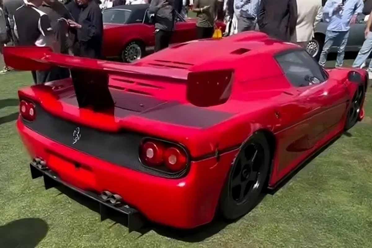 Ferrari F50 GT arka tasarım ve dev kanat