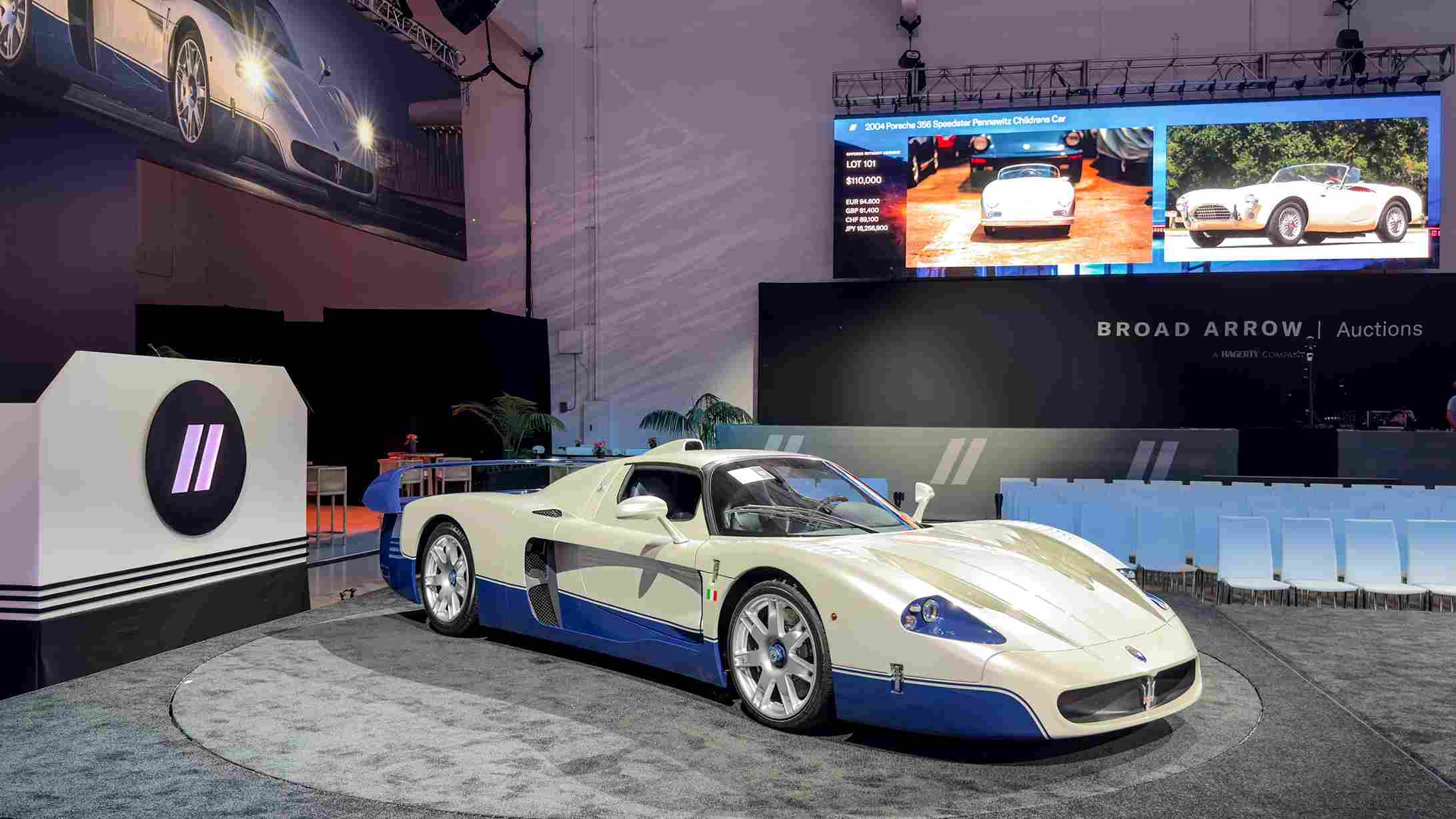 Maserati MC12 Stradale rekor satış Monterey 2025