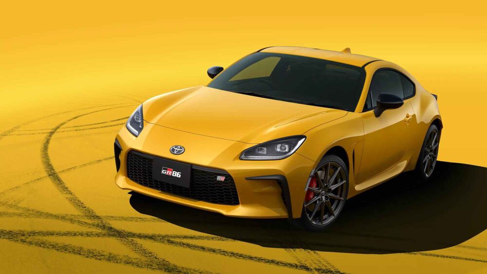 Sınırlı üretim Toyota GR86 Yellow Limited ön tasarım ve Brembo fren detayları