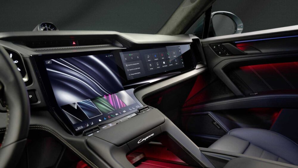 Porsche Cayenne Electric Flow Display iç mekân