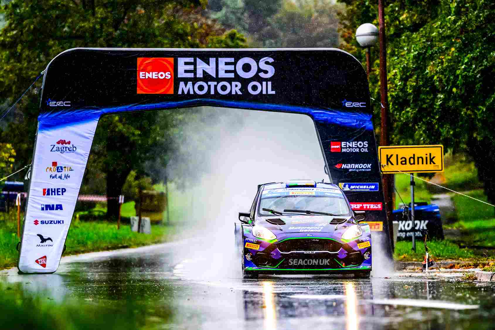 ERC Kroya Rallisi etap manzarası