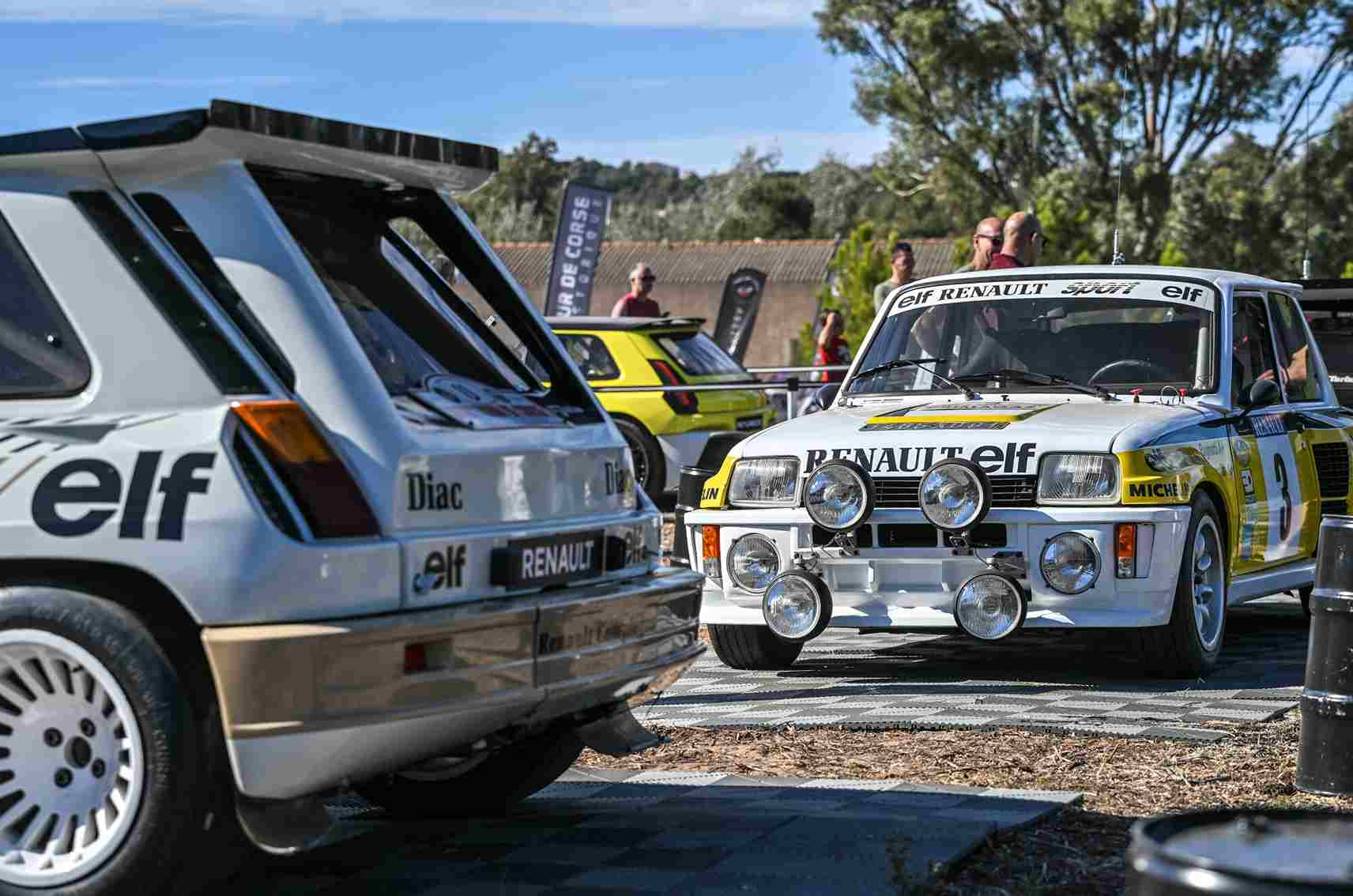 Renault 5 Turbo 3E Tour de Corse 40. yıl kutlamasında sahnede