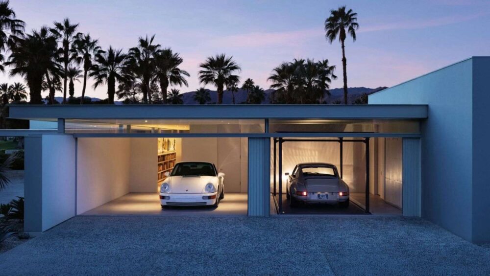 Steven Harris Porsche koleksiyonu yeraltı garajı