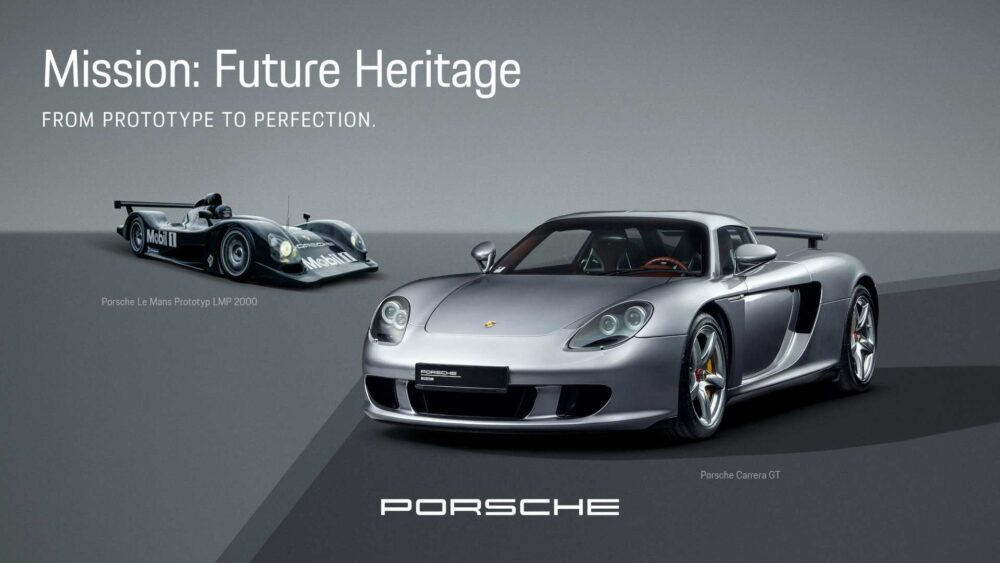 Porsche Carrera GT 25. yıl anısına sergilenen V10 süper otomobil