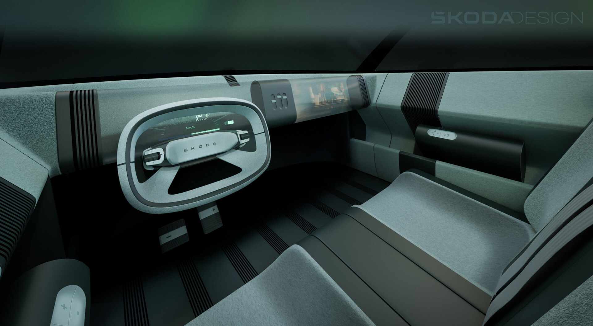 Modern Solid tasarımıyla yeniden doğan Škoda 1000 MBX konsepti, geçmişin zarafetini geleceğin teknolojisiyle buluşturuyor