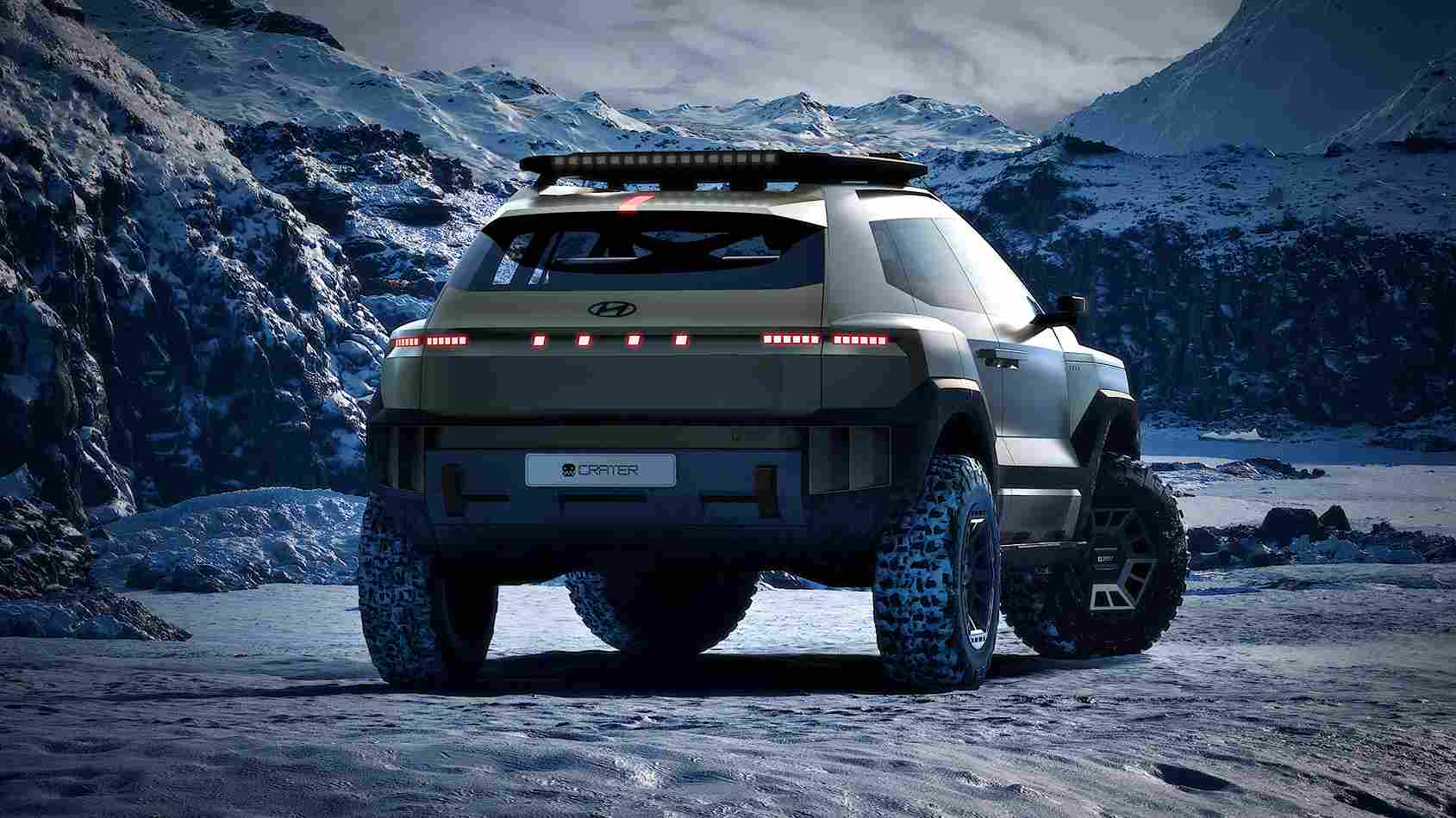 Hyundai CRATER Concept’in Art of Steel gövde çizgileri