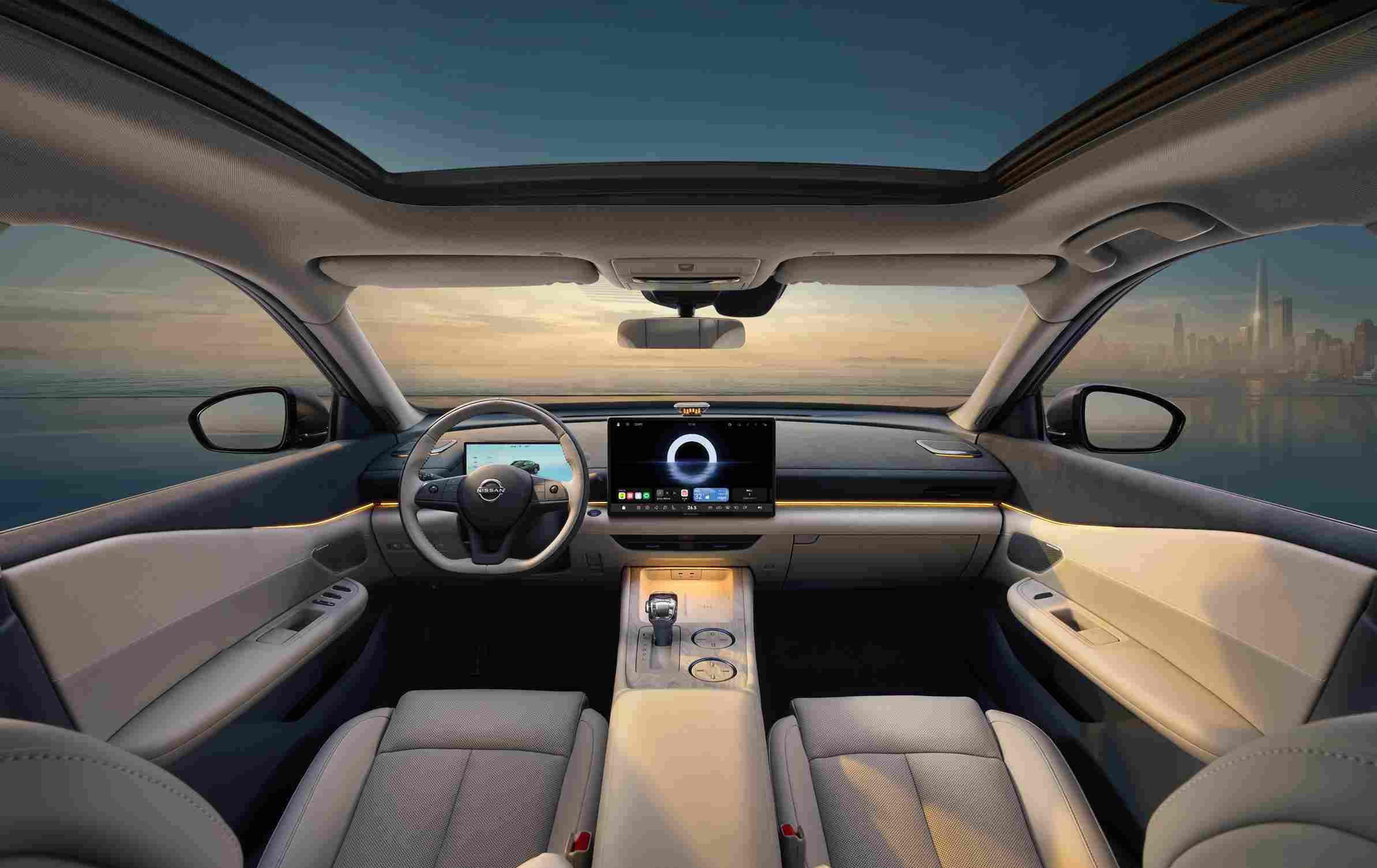 Teana’nın 15.6 inç Huawei ekranlı kabin tasarımı.