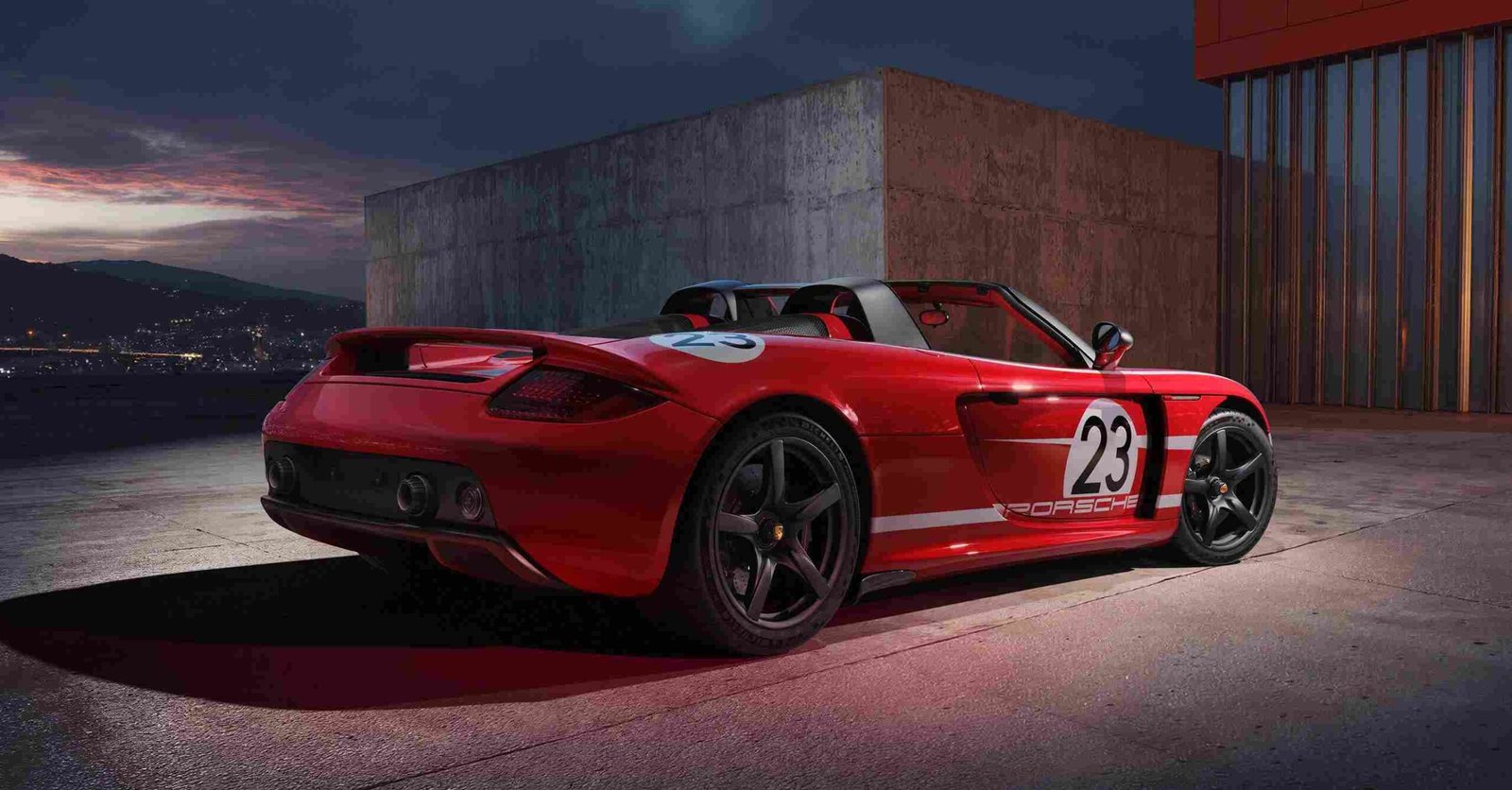 Salzburg tasarımlı Porsche Carrera GT arka görünüm