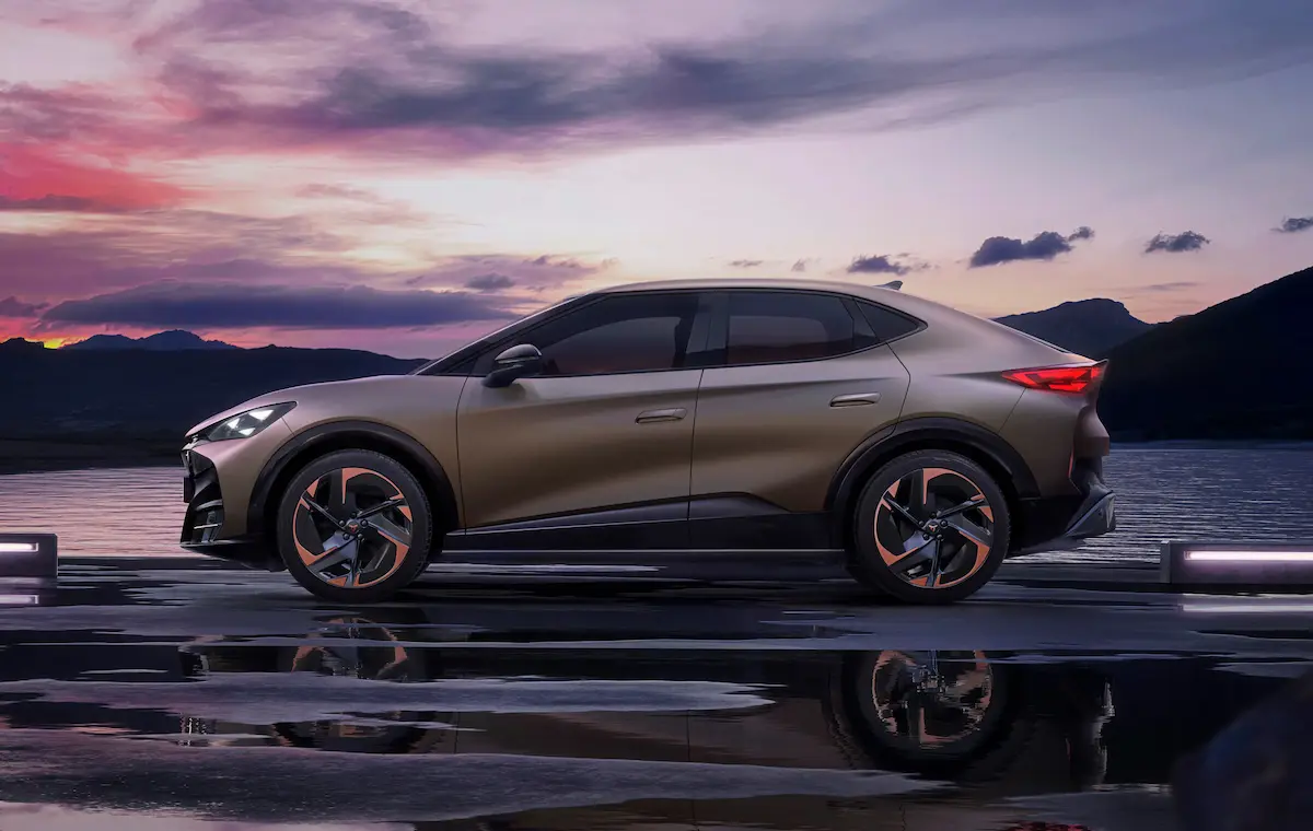 CUPRA Tavascan yeni versiyon yan profil ve aerodinamik jantlar