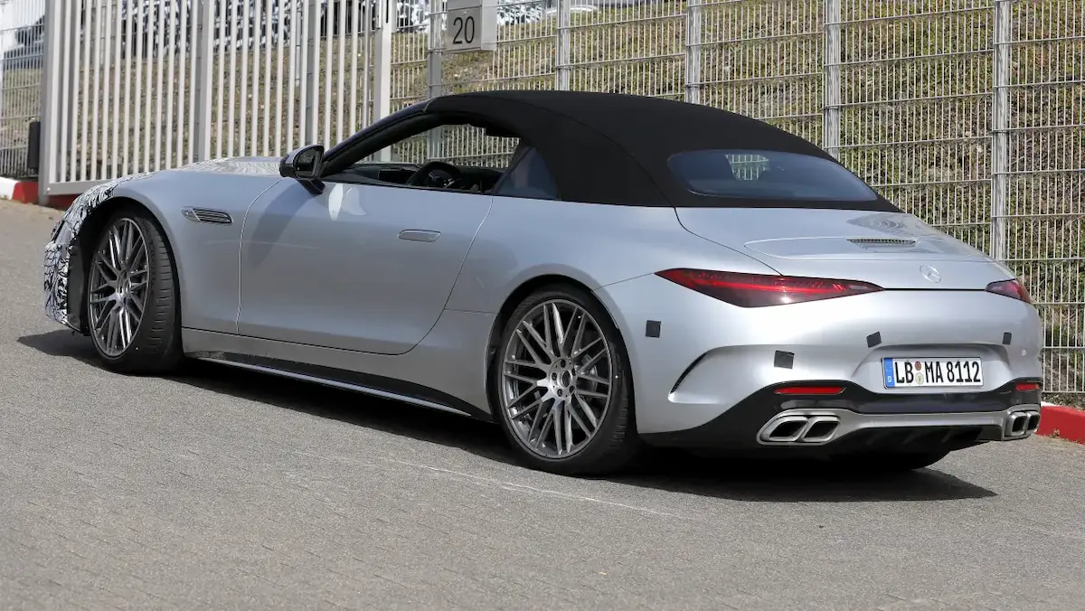 2026 facelift mercedes sl arka tasarım