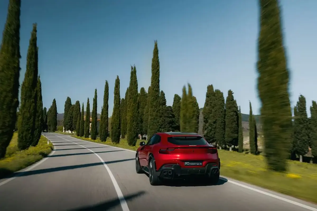 ferrari purosangue arka tasarım