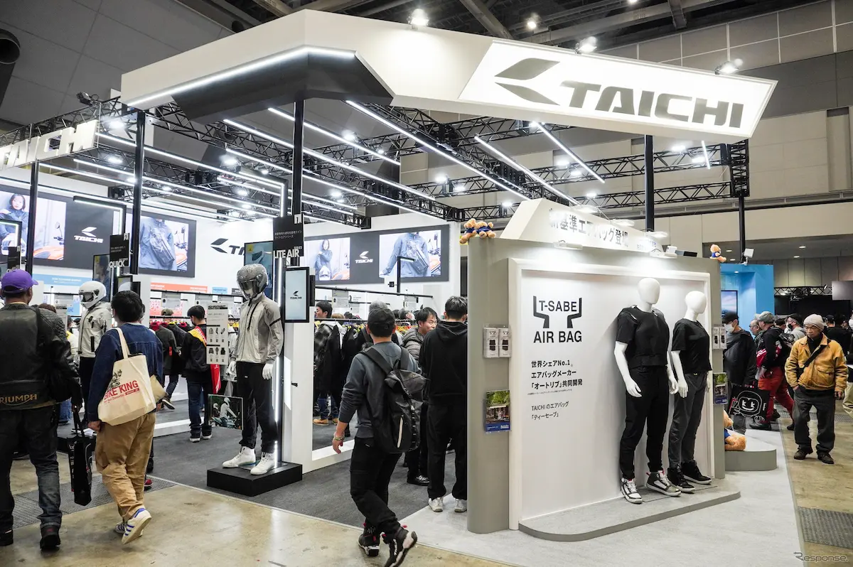 RS Taichi T-SABE giyilebilir motosiklet airbag sistemi Tokyo Motorcycle Show 2026 tanıtımı