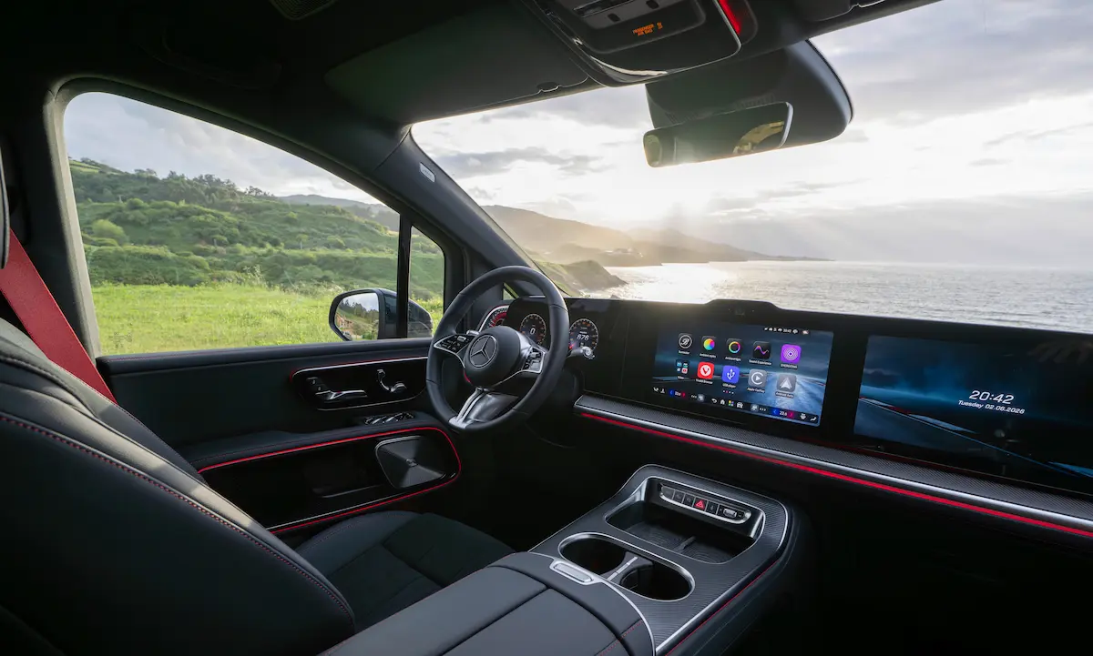 Elektrikli Mercedes VLE Dijital Göstergeler